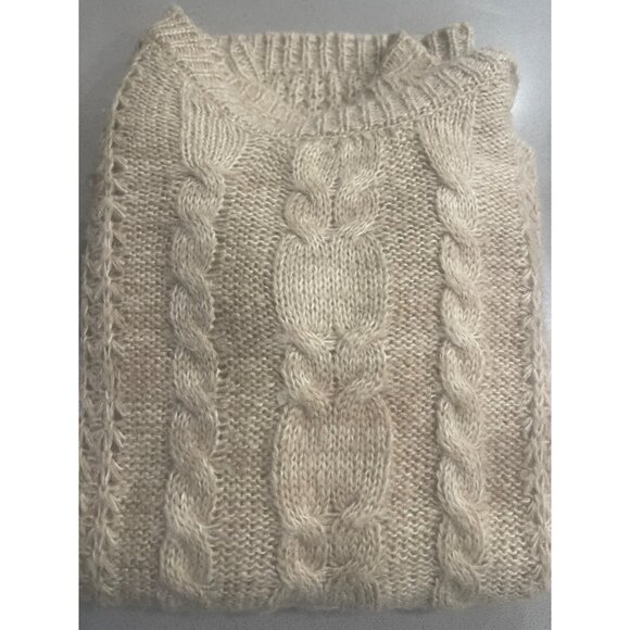 JJ Basics Cable-Waffle Knit Pull Over Sweater SZ S - Picture 2 of 9